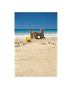 AOFOTO 3x5ft Kid Sand Castle Backdrops Beach Photo Studio Background Seaside Vacation Summer Photography Props Baby Boy Toddler Child Portrait Digital Video Drop Wallpaper Drape