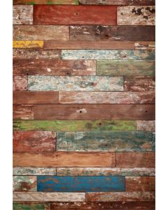 AOFOTO 3x5ft Shabby Wood Plank Wall Backdrop Vintage Hardwood Wooden Board Photography Background Toddler Kid Baby Newborn Portrait Photo Shoot Studio Props Video Drop Vinyl Wallpaper