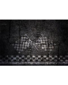 AOFOTO 7x5ft Finish Line of Racing Crack Asphalt Road Background Grunge Race Track Chequered Flag Photography Backdrop Speed Formula One Motor Car Auto Motorsport Arena Champion Sport Competition